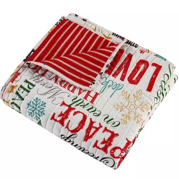 Levtex Santa Claus Quilted Throw,
50" × 60" - Picture 3 of 3